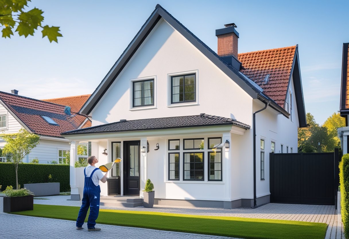 Saadan faar du en flot facade med professionelt malerarbejde i Vejle